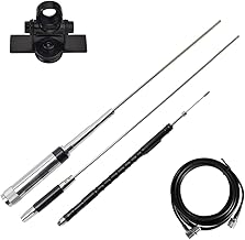 Quad Band Mobile Radio Antenna with Coax and Bracket
