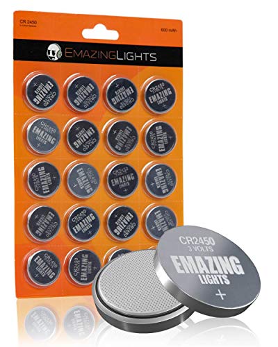 CR2450 Batteries 3 Volt Lithium Coin Cell 3V Button Battery (20 Pack)