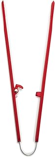 Red Silicone Tong for Cooking and Serving