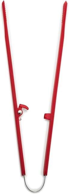 Red Silicone Tong for Cooking and Serving