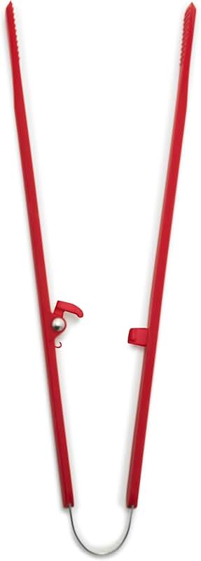 Red Silicone Tong for Cooking and Serving