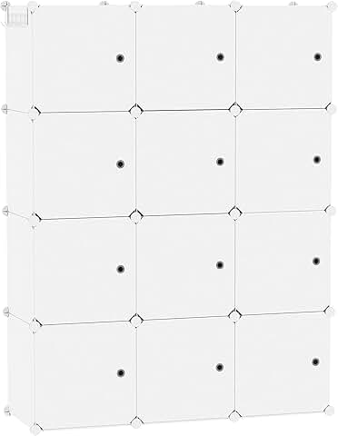 12-Cube Storage Organizer with Doors