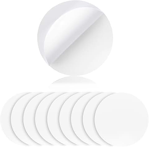 10-Pack Transparent Double-Sided Sticky Gel Pads