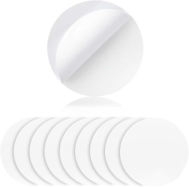 10-Pack Transparent Double-Sided Sticky Gel Pads