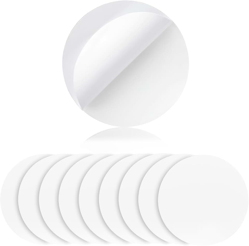 10-Pack Transparent Double-Sided Sticky Gel Pads