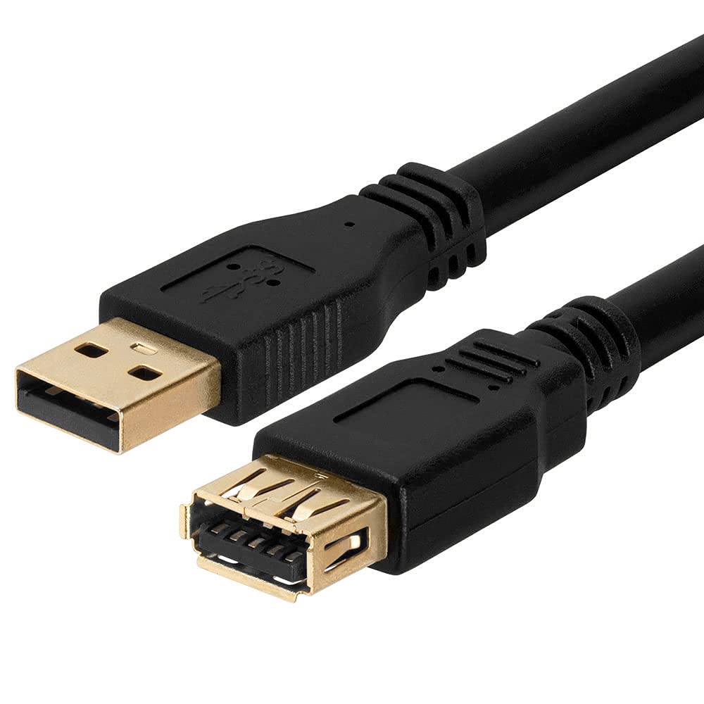 USB 3.0 A Male to Female Extension Cable, 1.5 Feet