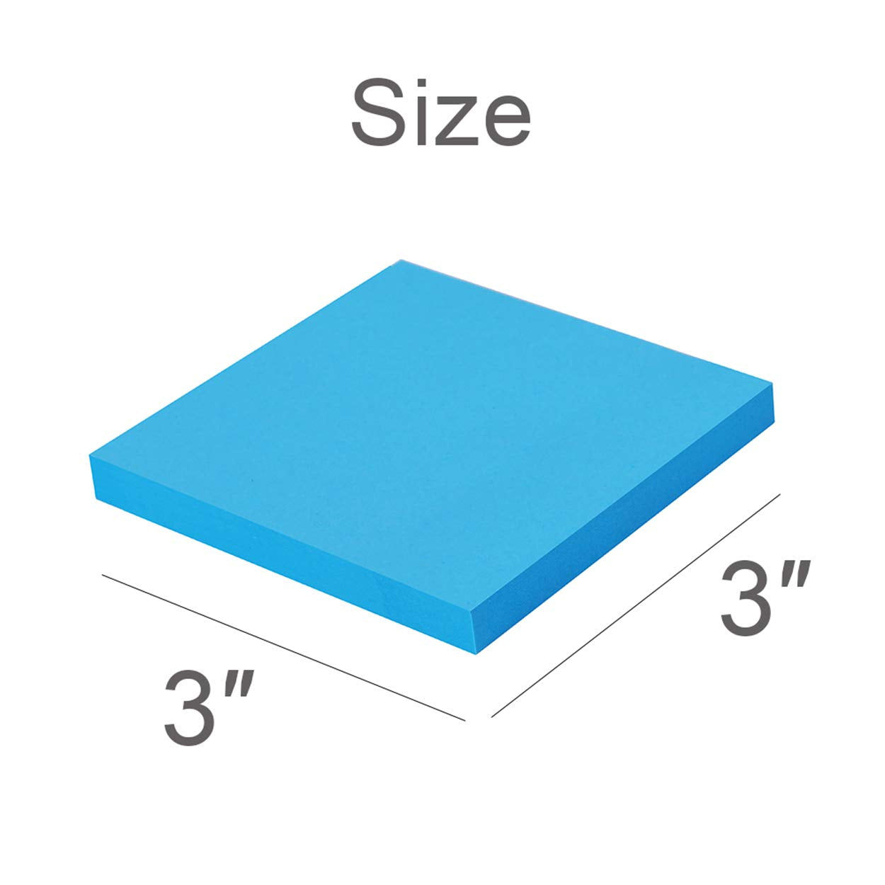 (8 Pack) Sticky Notes 3x3 Inches,Bright Colors Self-Stick Pads, Easy to Post for Home, Office, Notebook, 8 Pads/Pack