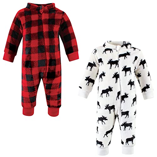 Uni   Plush Jumpsuits, Moose, 0-3 Months