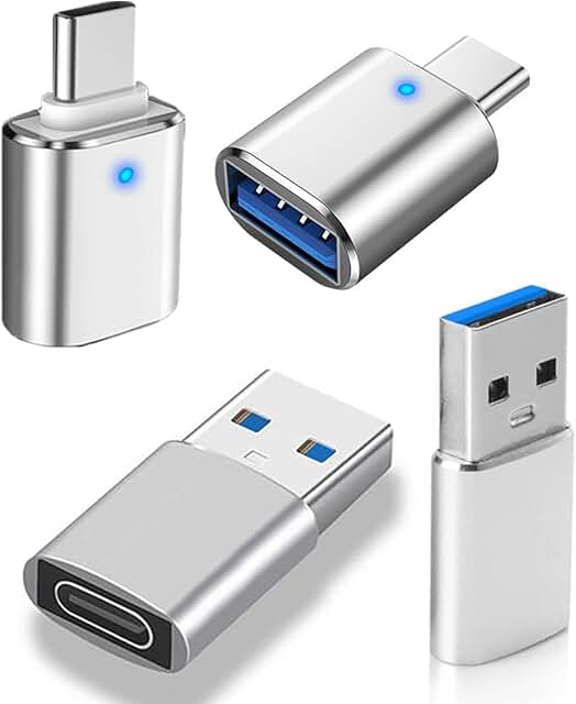 4-Port USB Hub and Adapter Set