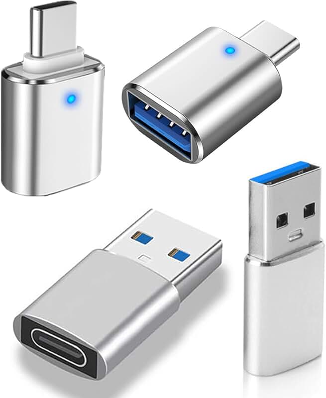 4-Port USB Hub and Adapter Set