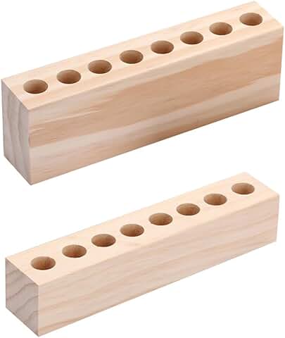 Wooden Cosmetic Storage Rack Set for Lipstick and Lip Pencil