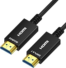 8K HDMI Fiber Optic Cable 100ft, 4K120 8K@60Hz, Slim HDMI Audio Cable
