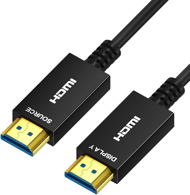 8K HDMI Fiber Optic Cable 100ft, 4K120 8K@60Hz, Slim HDMI Audio Cable
