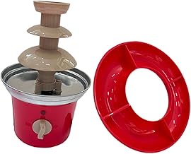 Set of three reusable chocolate fountain machines