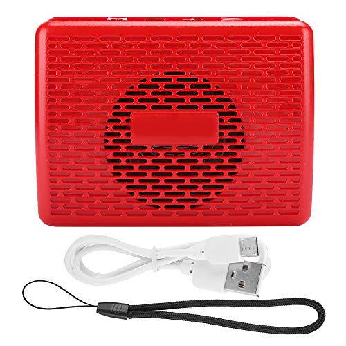 Bluetooth Speaker,Mini Wireless Bluetooth Speaker Portable Plug-in Card Music Player with Radio Function,Supporting for Bluetooth, AUX, Memory Card, and Radio Functions.(Red)