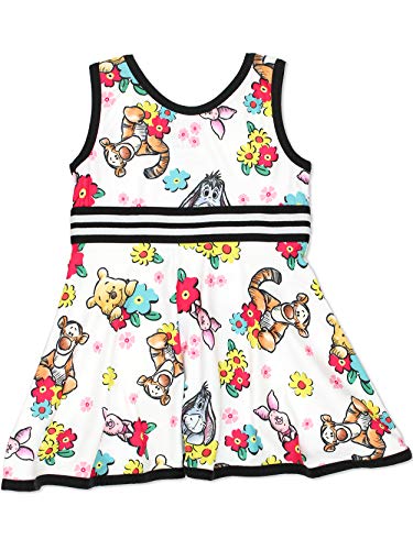 Minnie Mouse Daisy Duck Winnie The Pooh Piglet Tiger Baby Girls Toddler Fit and Flare Ultra Soft Dress