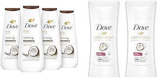 Body Wash with Coconut and Cocoa Butter, 4 Pack