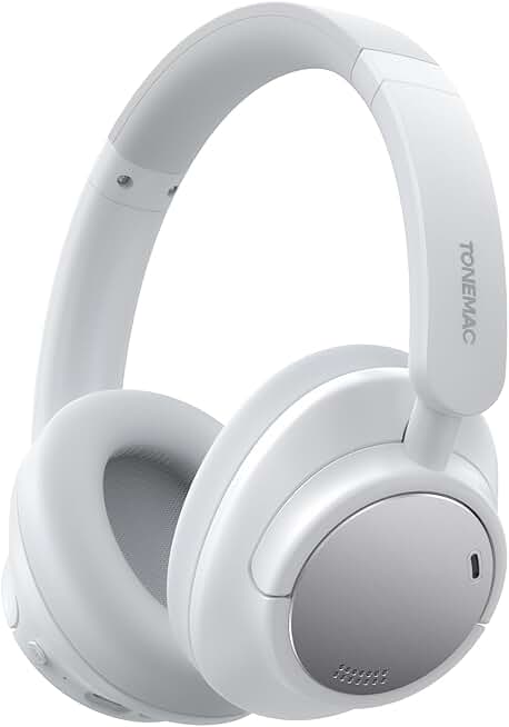 Wireless Over-Ear Headphones with Noise Cancelling and Long Battery Life