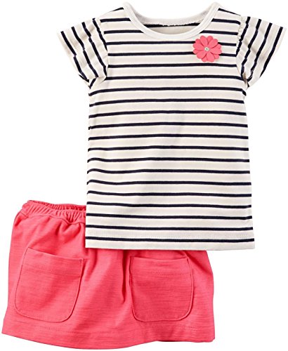 Baby Girls' 2 Pc Playwear Sets 239g353, Stripe, 3 Months