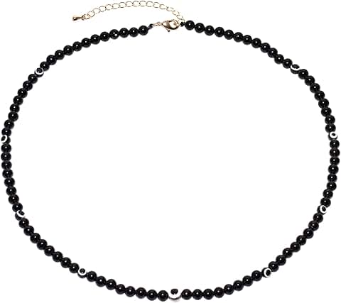 Evil Eye Crystal Beaded Choker Necklace for Women