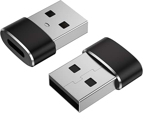 USB to USB-C Adapter 2 Pack