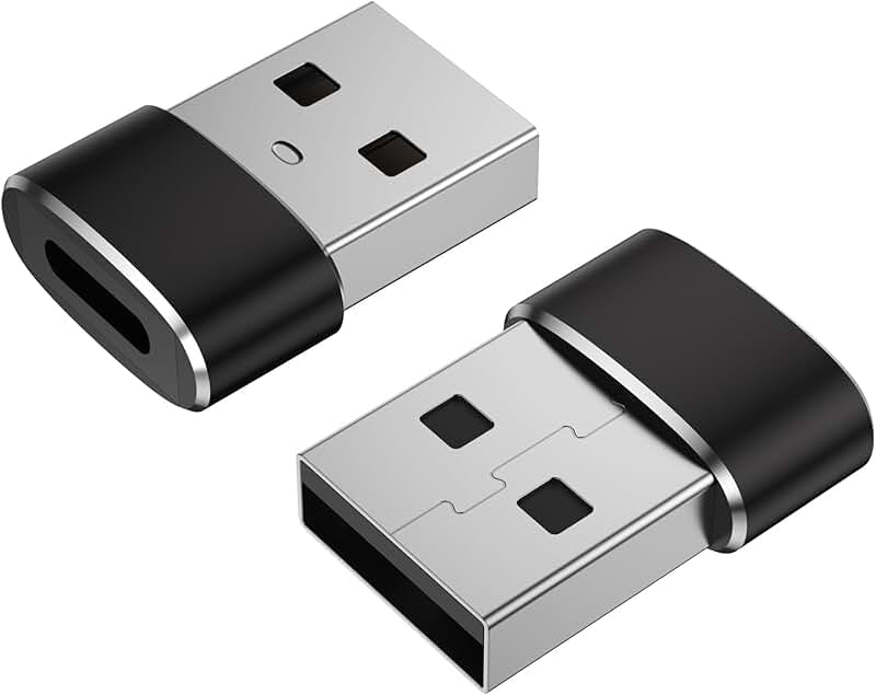 USB to USB-C Adapter 2 Pack