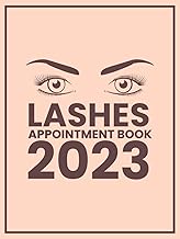 Lashes Appointment Book 2023 with 15-Minute Slots