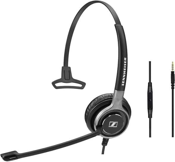 Single-Sided Business Headset with HD Sound and Noise Cancellation