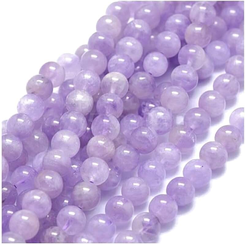 Natural Purple Lavender Jade Beads for Jewelry Making