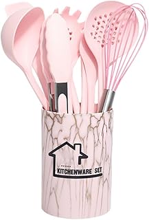 10-piece silicone cooking utensil set for kitchen use