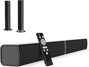80W Bluetooth Sound Bar with Deep Bass and Detachable Design