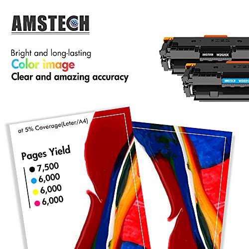 (with Chip) 414X 414A Toner Cartridge 4-Pack High Yield Compatible Replacement for HP 414A 414X Color Pro MFP M479fdw M454dw M479fdn M454dn M454 M479 Printer Ink (Black Cyan Magenta Yellow)