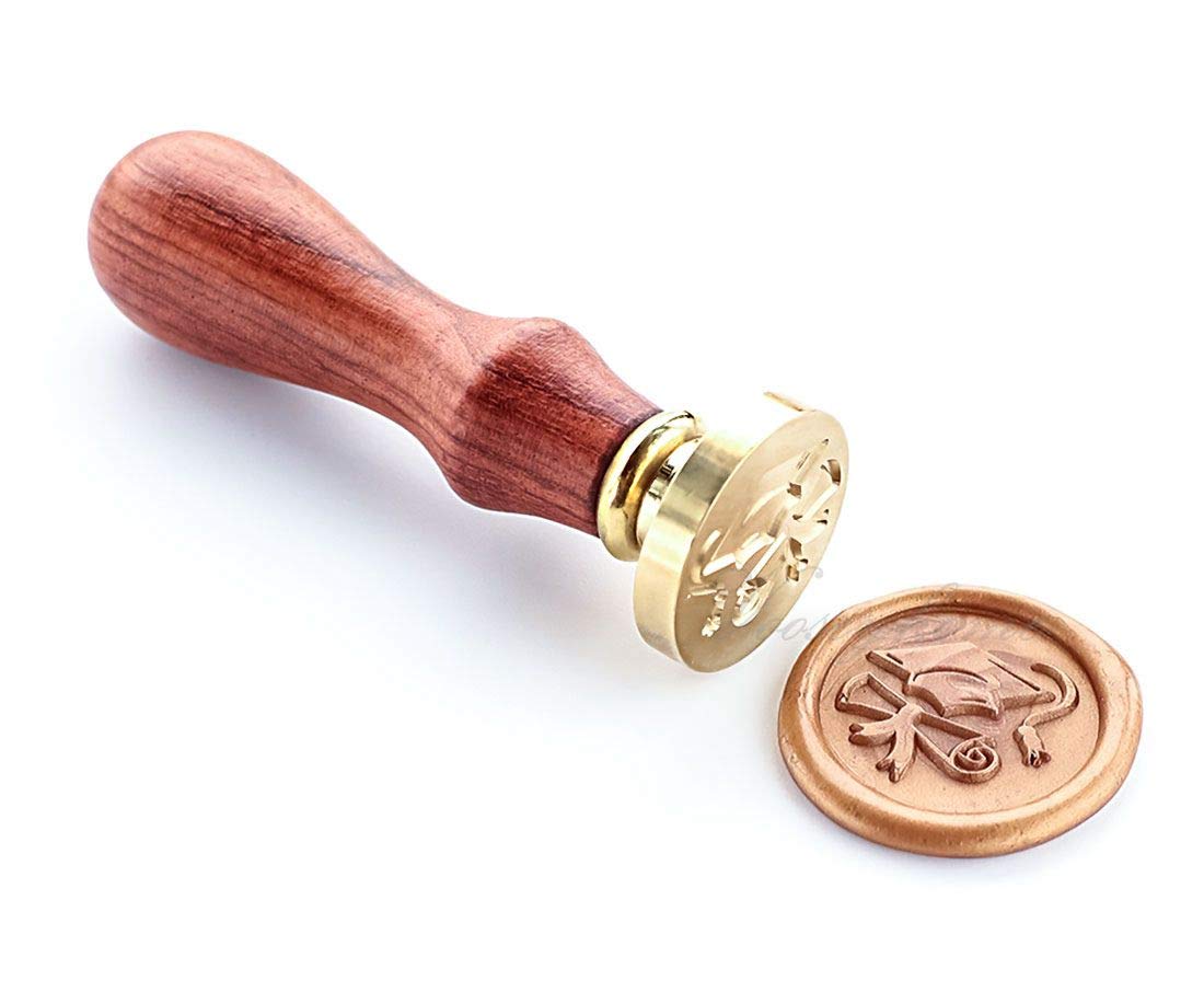 Graduate Cap and Diploma Wax Seal Stamp
