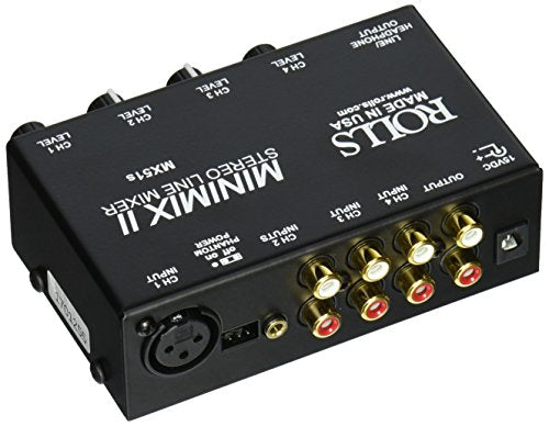MX51S Mini Mix 2 Four-Channel Stereo Line Mixer