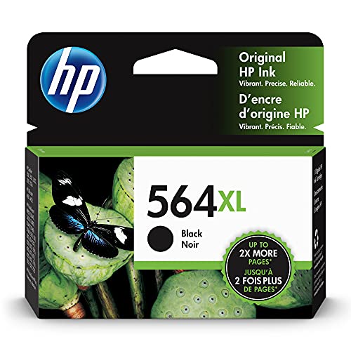 564XL Black High-Yield Ink for DeskJet and OfficeJet Printers