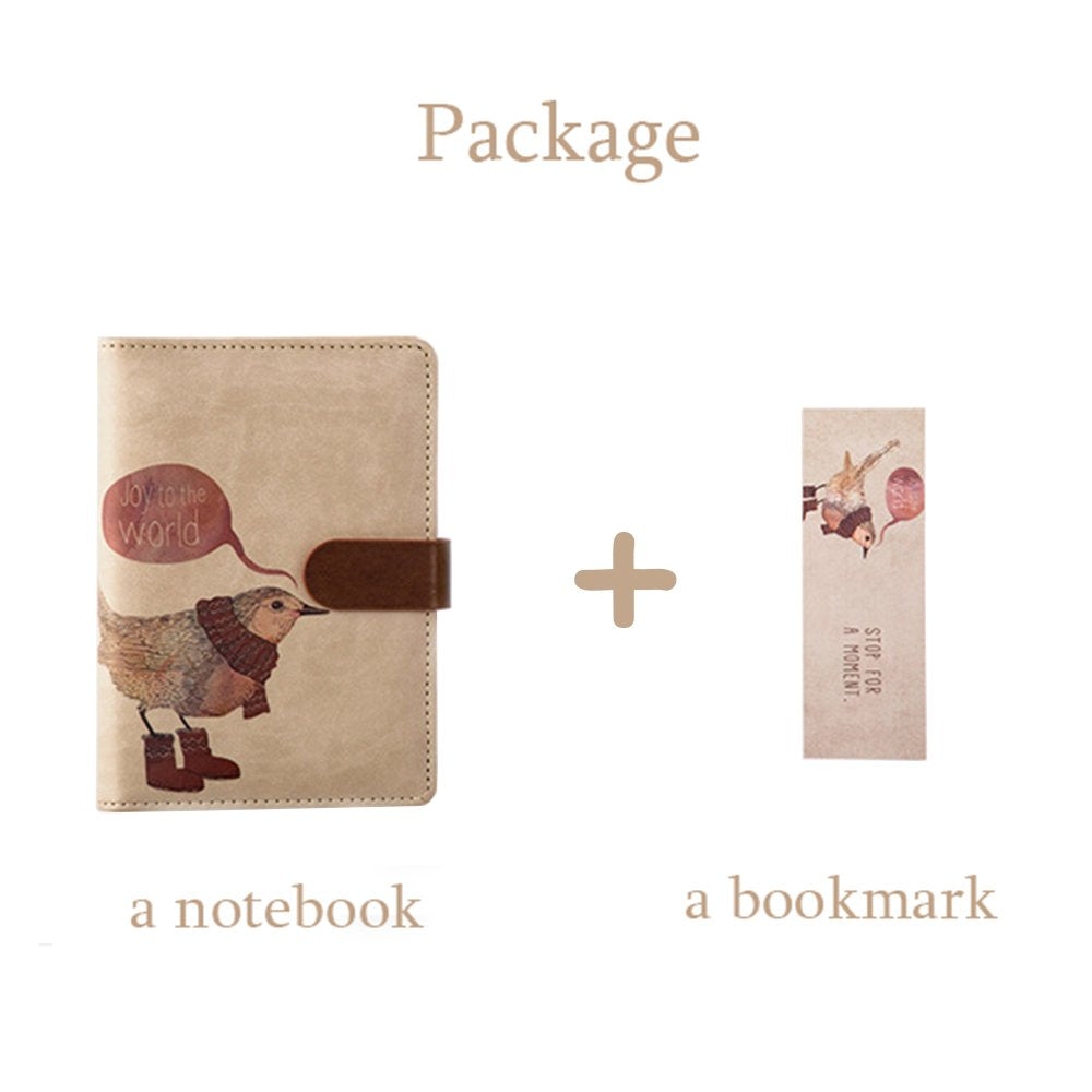 Cute Simple PU Leather Diary with Polar Bear Design