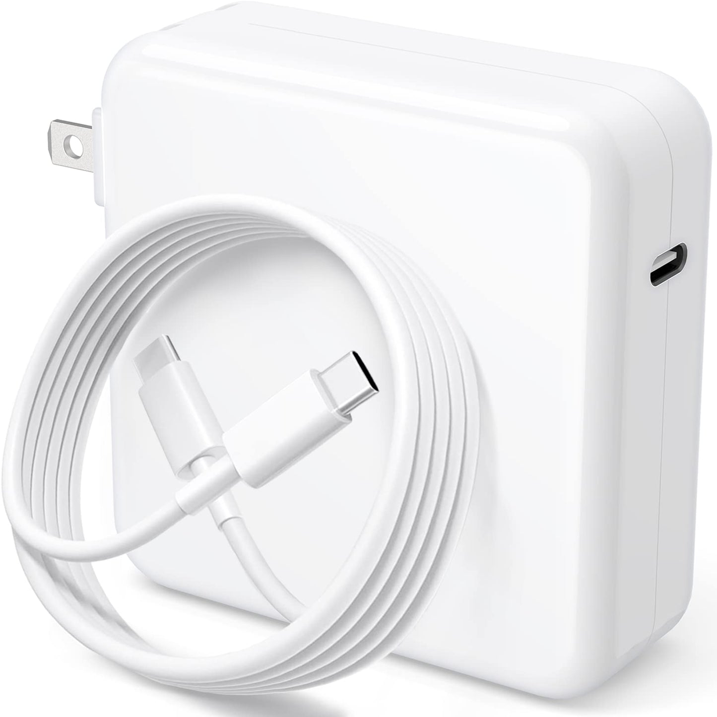 Mac Book Pro Charger - 110W USB C Charger Power Adapter for MacBook Pro 13, 14, 15, 16 Inch, MacBook Air 13 Inch 2021/2020/2019/2018, iPad Pro and All USB C Device, Included 6.6ft USB-C to C Cable