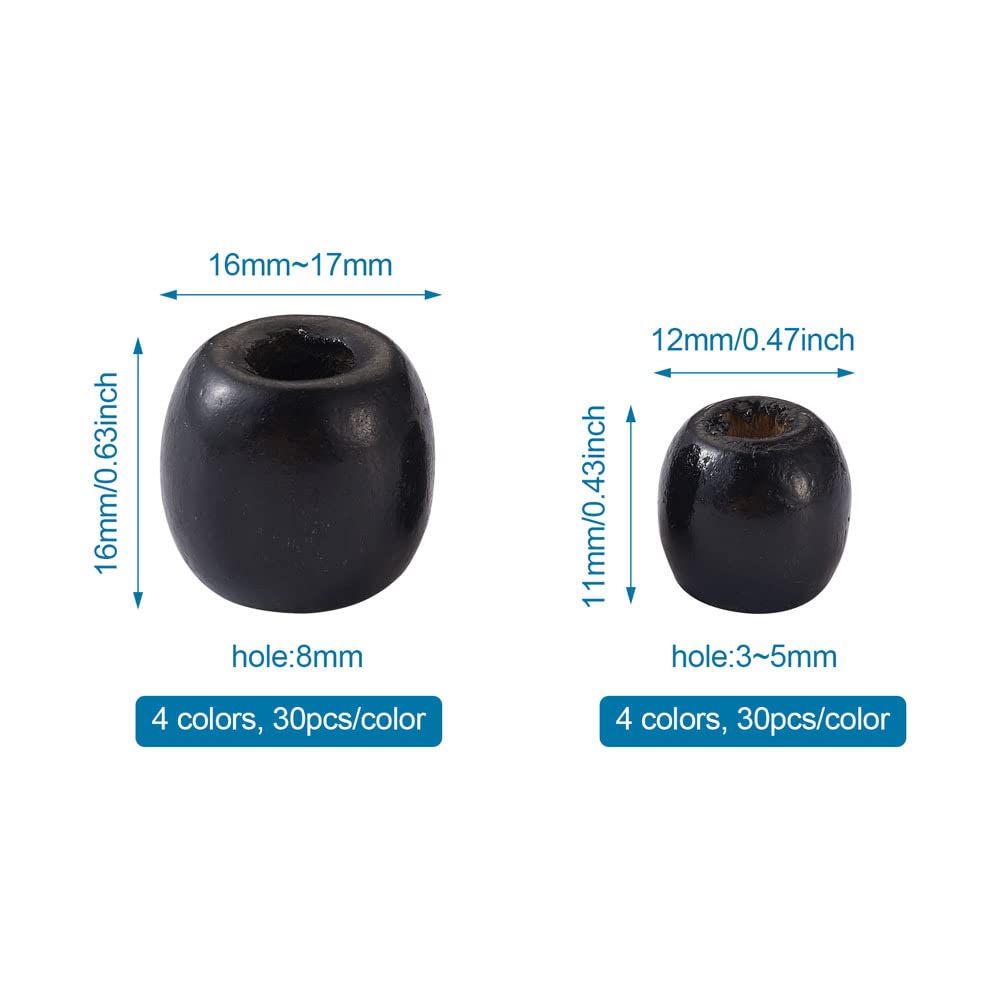 Natural Wood Beads for Jewelry and Home Decor