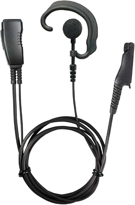 Commercial Lapel Mic with Soft Hook Earpiece