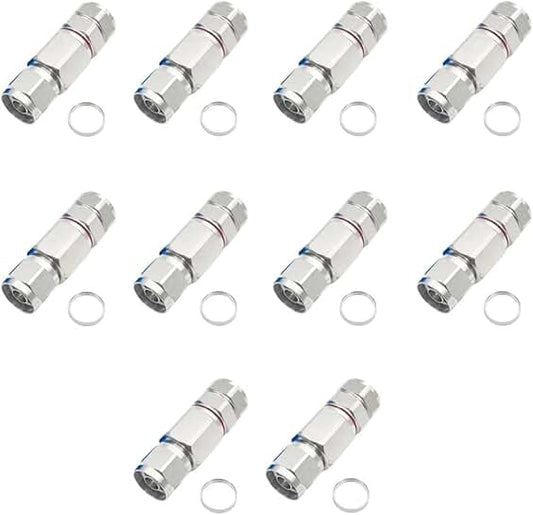 N Male Heliax Coax Connector 1/2" (10)