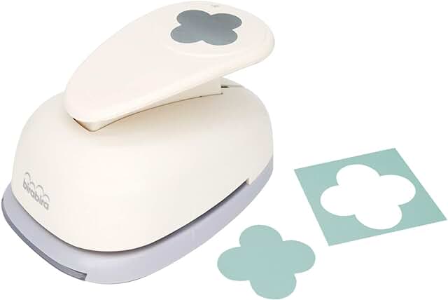 Mini 3-inch Round Flower Craft Punch for Paper and Scrapbooking