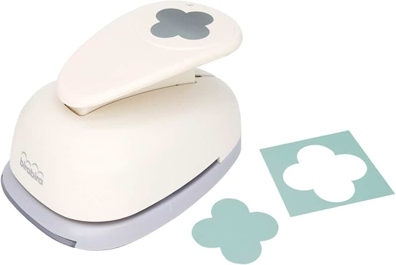 Mini 3-inch Round Flower Craft Punch for Paper and Scrapbooking