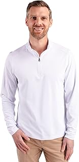Men's Long Sleeve Eco Pique Quarter Zip Overknit