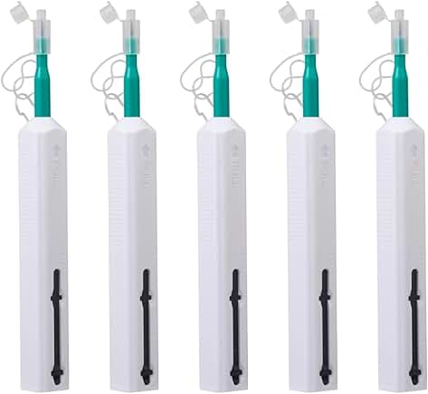 Fiber Optic Connector Cleaning Pen, 5 Pack