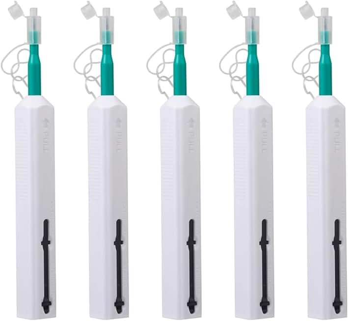 Fiber Optic Connector Cleaning Pen, 5 Pack
