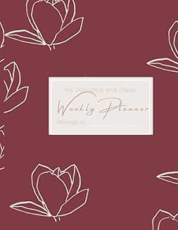 Weekly planner for thoughts and ideas