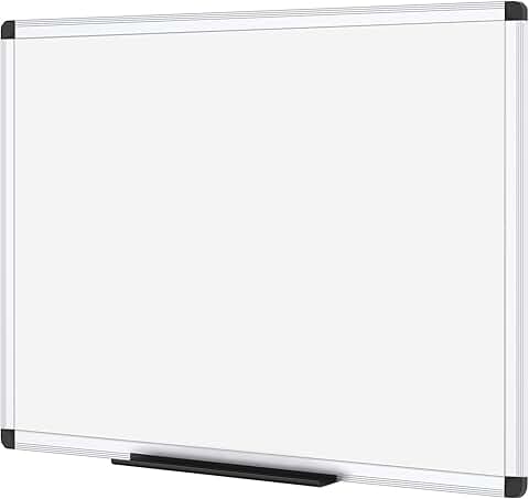 Magnetic Dry Erase Board, 36 x 24 Inches, Silver Frame