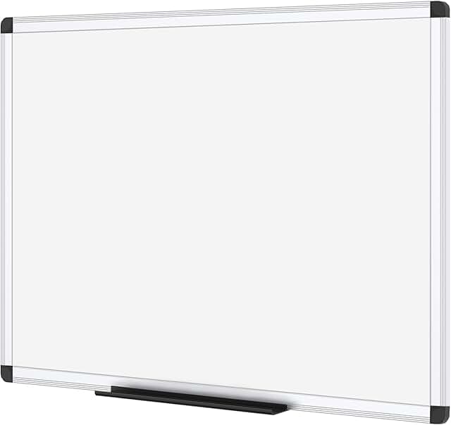 Magnetic Dry Erase Board, 36 x 24 Inches, Silver Frame