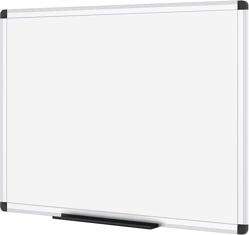 Magnetic Dry Erase Board, 36 x 24 Inches, Silver Frame