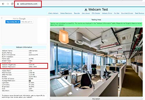 Webcam with Microphone, HD 1080P USB Camera for Computer, Computer Streaming Webcam for PC Desktop & Laptop Plug and Play, Conference, Study, Video Calling, Skype, YouTube, Facetime, Zoom.